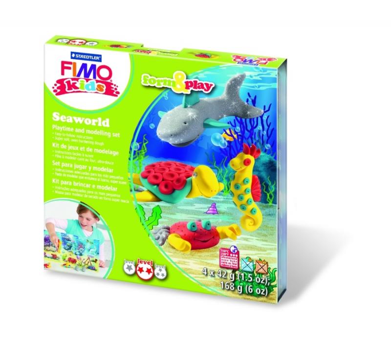 ZESTAW FIMO KIDS FORM&PLAY 4X42G OCEAN