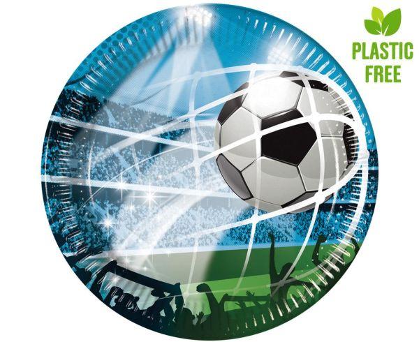 TALERZYKI PAP. SOCCER FANS 23CM A8