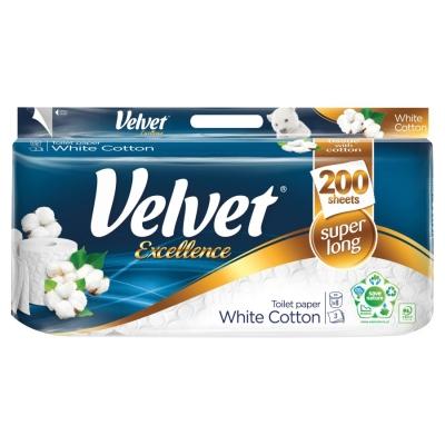 PAPIER TOALETOWY VELVET 8 BIAŁY