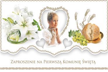 ZAPROSZENIE WYCIN.ZŁOC. POL KOMUNIA