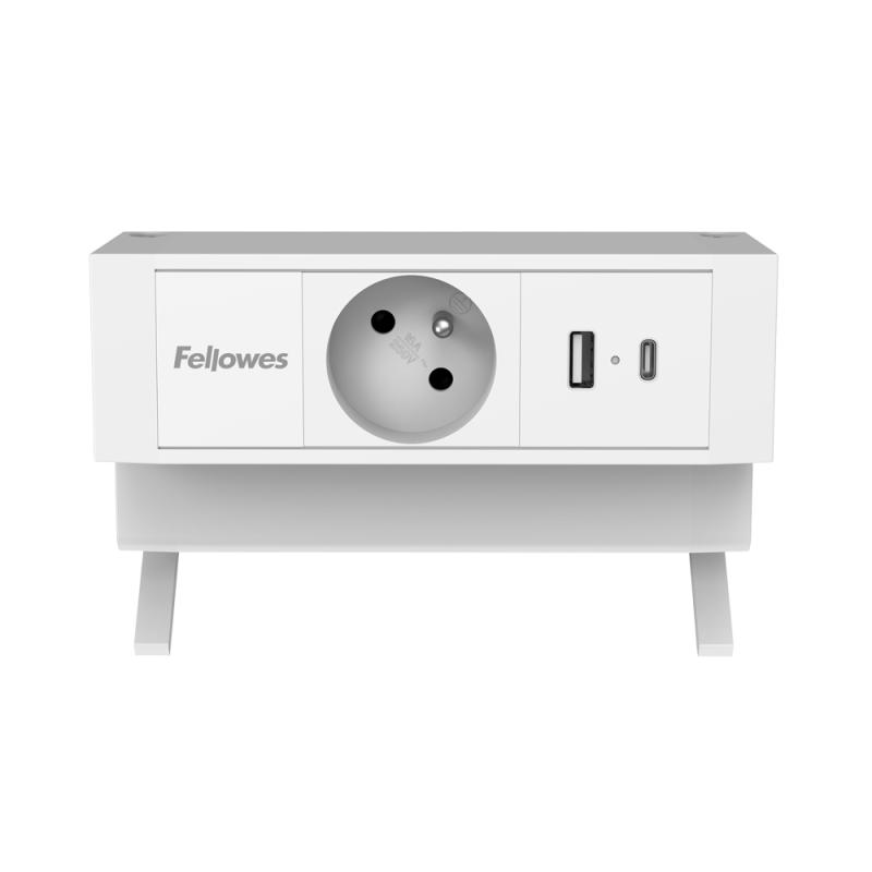 POWER DESK TYP E BIAŁY BANER