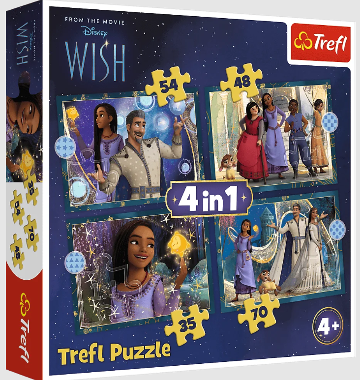 PUZZLE 4W1 TREFL MARZENIA SIĘ SPEŁNIAJA