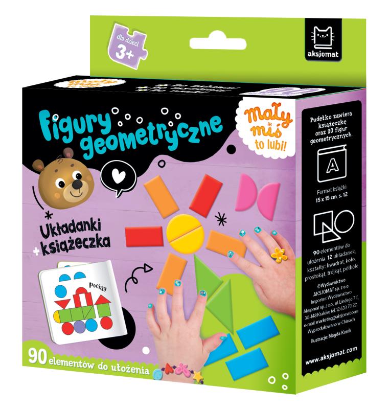 KSIĄŻECZKA MAŁY MIŚ TO LUBI! FIGURY GEOMETRYCZNE.UKŁADANKI+KSIĄŻECZKA+3+