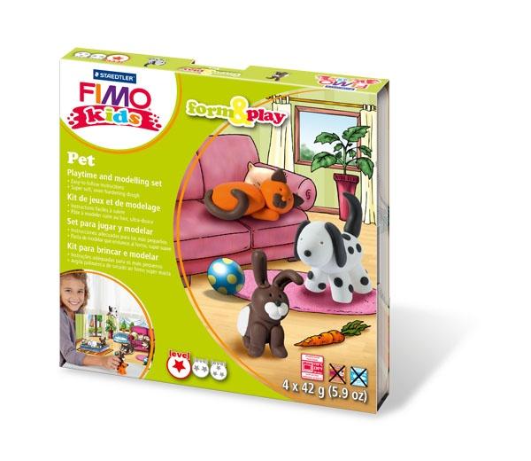 ZESTAW FIMO KIDS FORM&PLAY 4X42G 6KOL.(25,220,6,052,112,39)