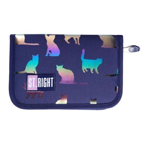PIÓRNIK -2KLAPKOWY BEZ WYPOSAŻENIA HOLO CATS/HOLO KOTKI PC-03 STRIGHT