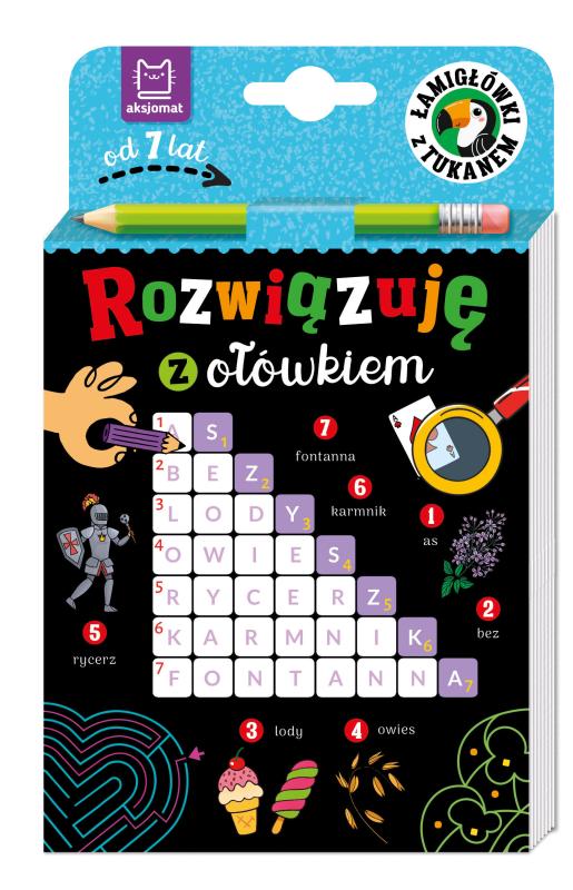 KSIĄŻECZKA ROZWIĄZUJĘ Z OŁÓWKIEM ŁAMIGŁÓWKI Z TUKANEM OD 7 LAT