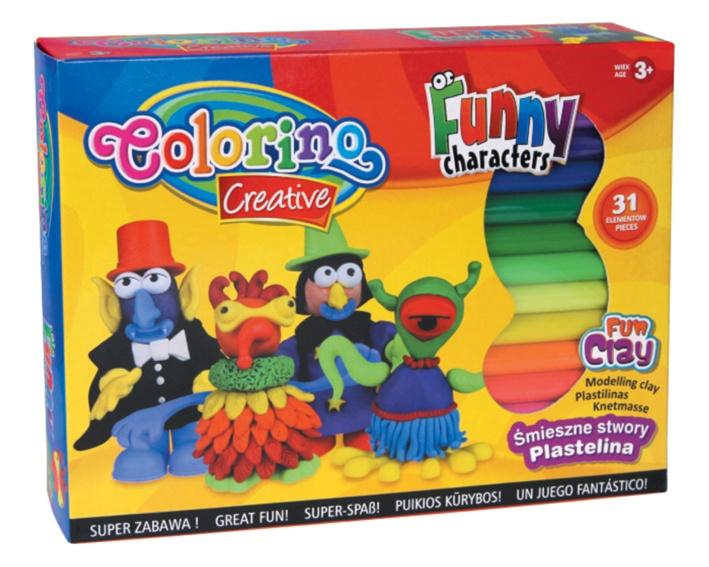 ŚMIESZNE STWORY Z PLASTELINY KIDS CREATIVE COLORINO