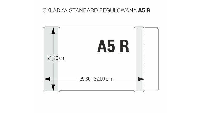 OKŁADKA A5 212 REGULOWANA BEZBARWNA KOD NA SZT A25