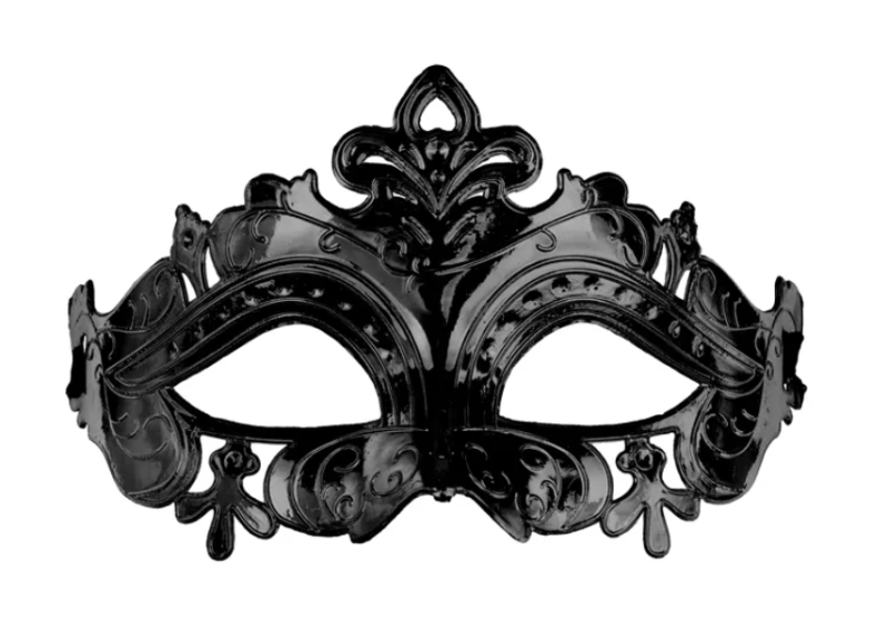 MASKA KARNAWAŁOWA 17X9CM CZARNY