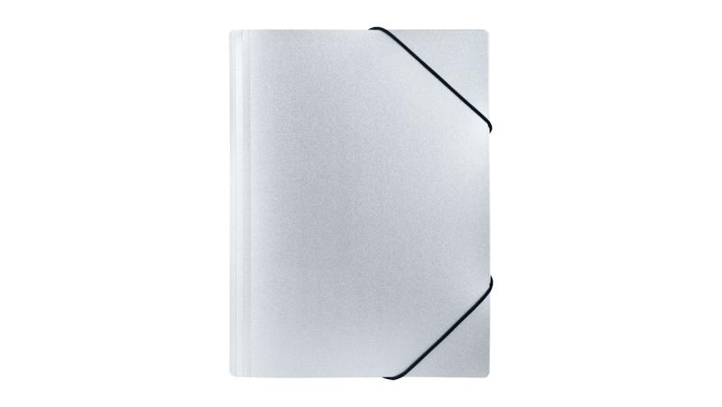 TECZKA Z GUMKĄ A4 PP STARDUST SILVER