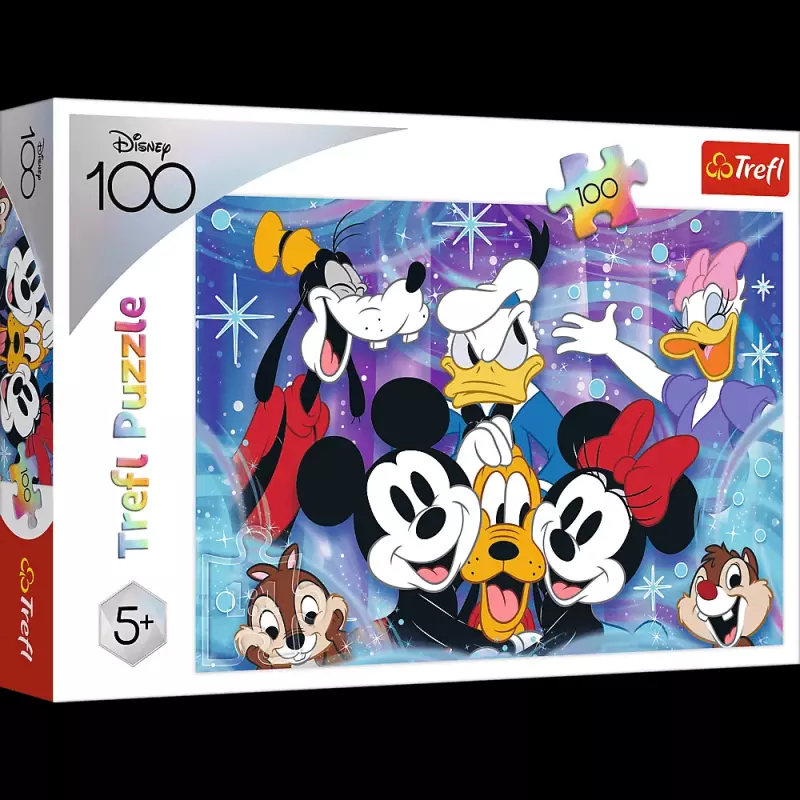 PUZZLE 100 TREFL W ŚWIECIE DISNEY JEST WESOŁO