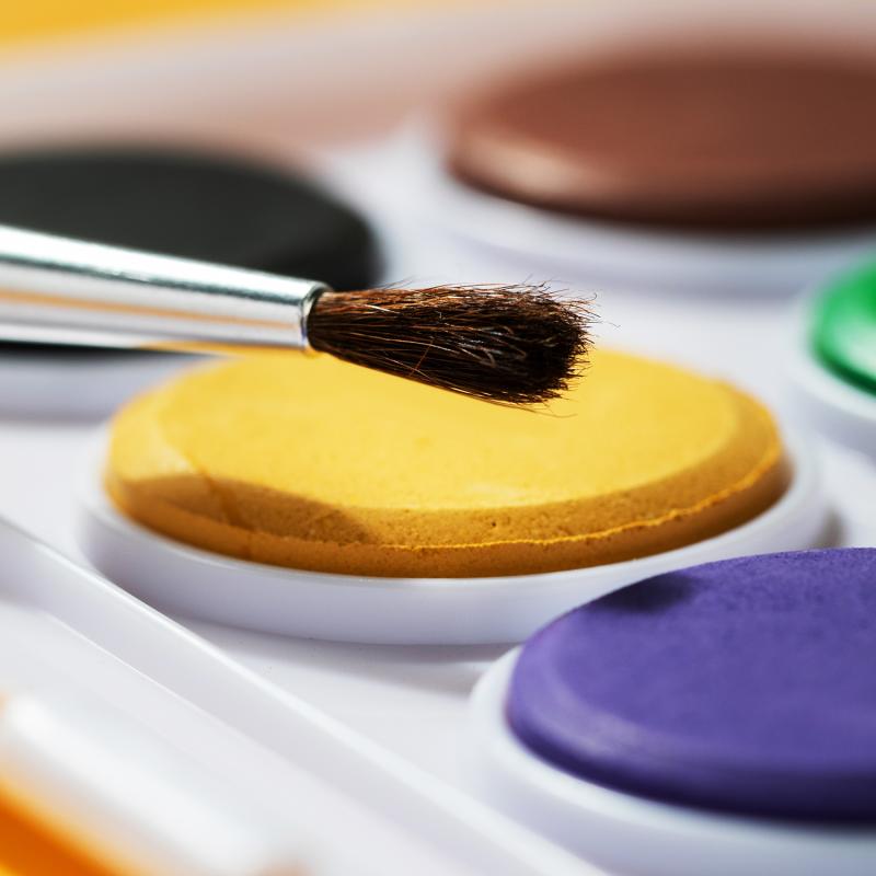 FARBY 12 AKWARELOWE COLORUN+PĘDZELEK DELI