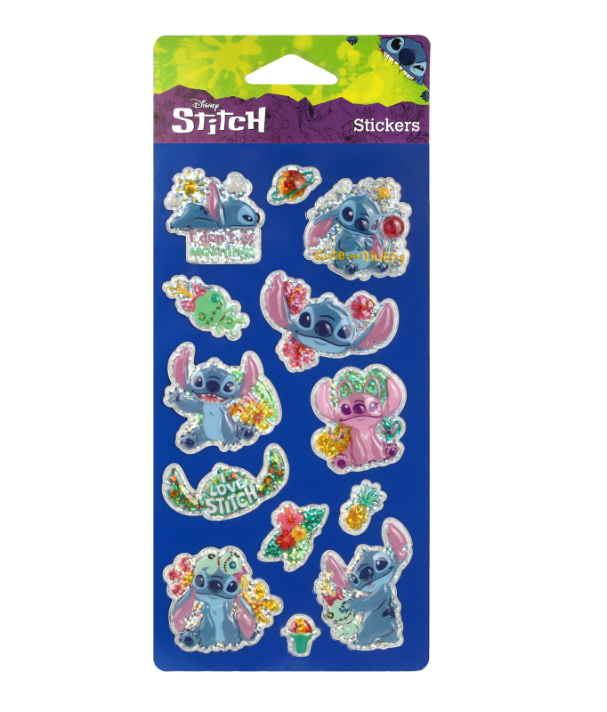 NAKLEJKI POP UP - STITCH WZÓR 1 DISNEY BLUE