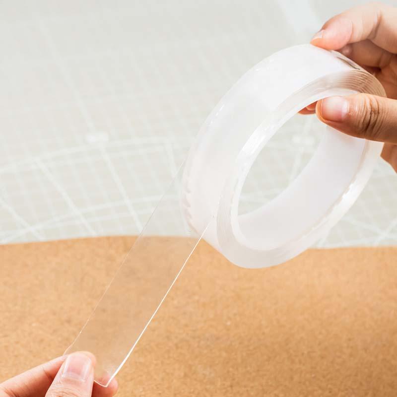 TAŚMA DWUSTRONNA WIELOFUNKCYJNA TRANSPARENTNA 1MM*24MM*3M DELI