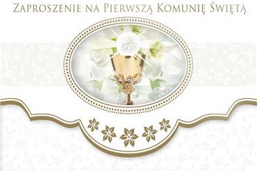 ZAPROSZENIE WYCIN.ZŁOC. POL KOMUNIA