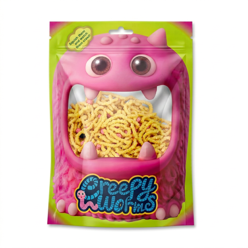 MAGICZNE ROBACZKI DO SZTUCZEK I GIER KREATYWNYCH 3+ ŻÓŁTE CREEPY WORMS