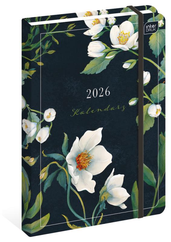 KALENDARZ KSIĄŻKOWY A5 192 MAT+UV FIORI 2026