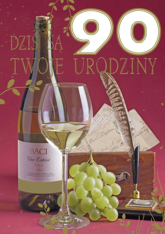 LAURKA B6 POLMAK Z GĄBKĄ URODZINY BUTELKI