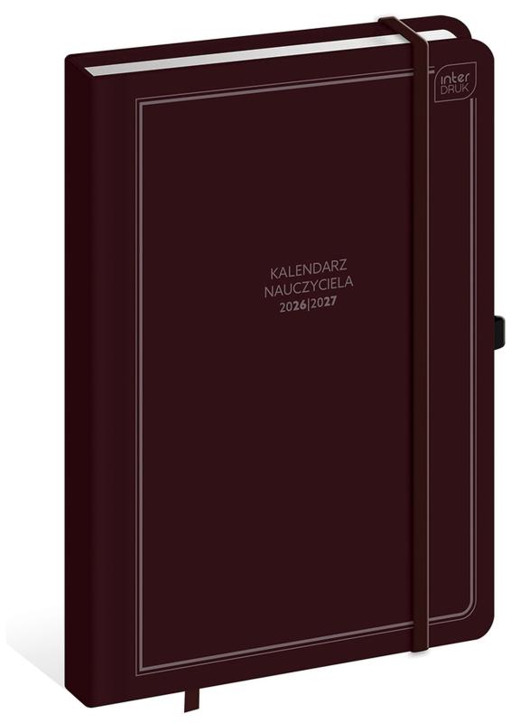 KALENDARZ NAUCZYCIELA A5/192 BURGUNDY 26/27