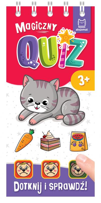 KSIĄŻECZKA MAGICZNY QUIZ Z KOTKIEM. DOTKNIJ I SPRAWDŹ 3+