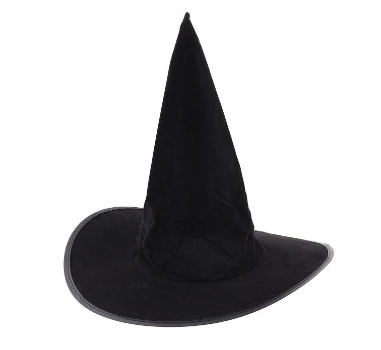 KAPELUSZ WIEDŹMA FLOKOWANY ROZ.S HALLOWEEN BANER