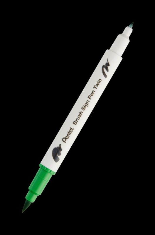 PISAK PĘDZELKOWY BRUSH KOMPLET A/6 ZIELONE WZGÓRZA
