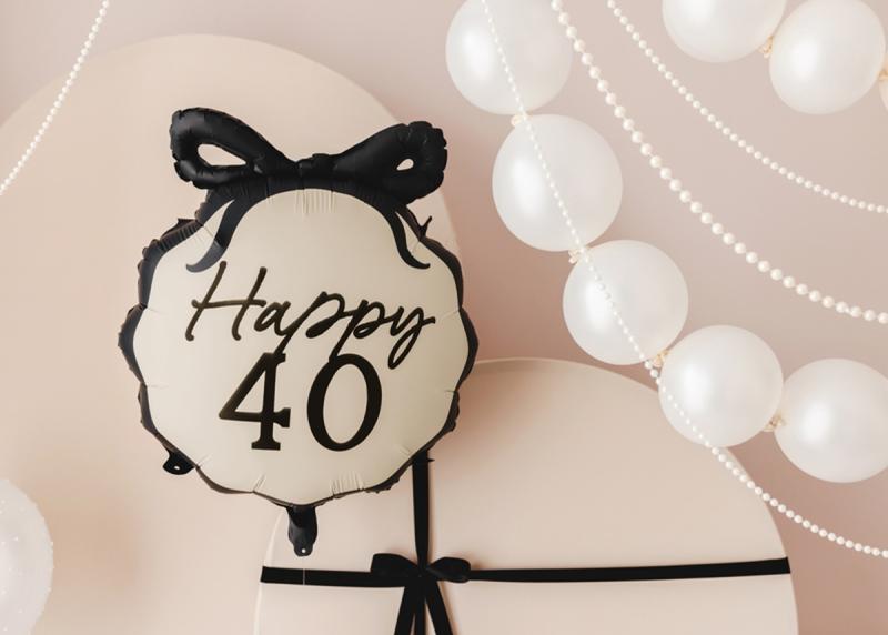 BALON FOLIOWY PASTYLKA HAPPY 40 MIX 47,5X45CM