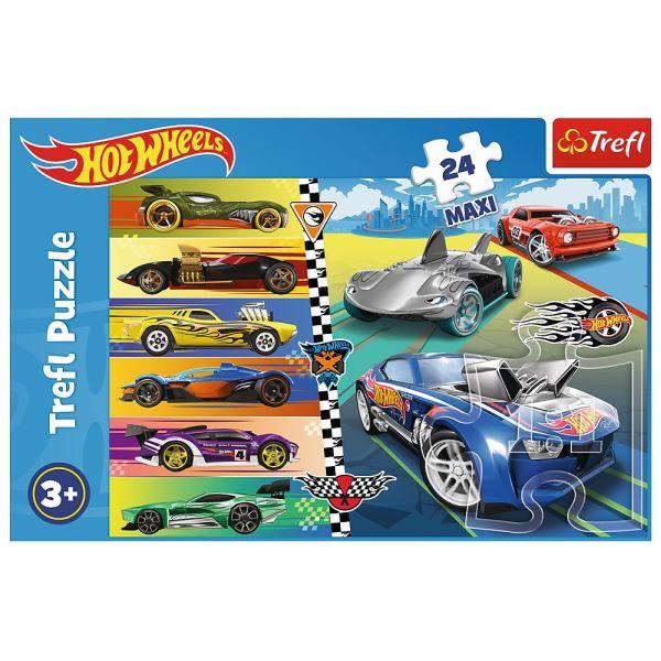 PUZZLE 24 TREFL MAXI SZYBKIE HOT WHEELS