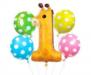 BALONY FOLIOWE ZESTAW ŻYRAFA 1 A5