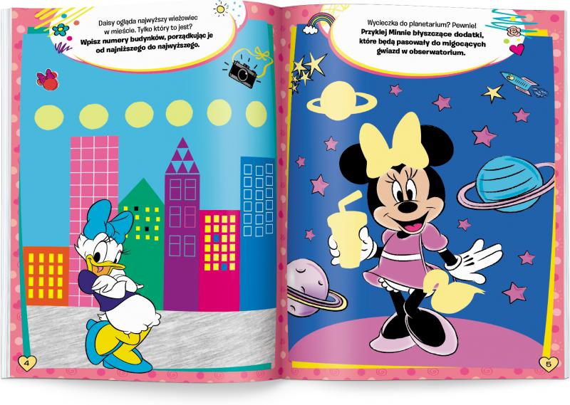 KSIĄŻECZKA MINNIE. 100 BROKATOWYCH NAKLEJEK