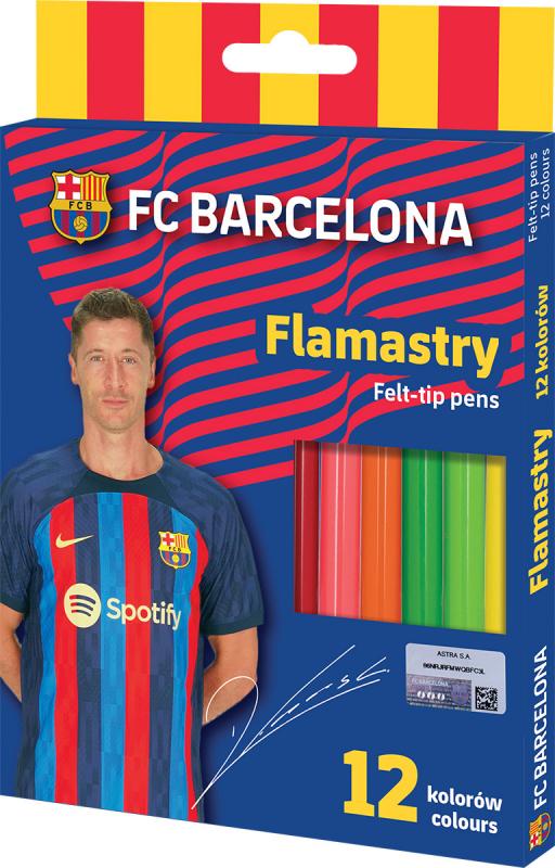 FLAMASTRY 12 ASTRA OKRĄGŁE FC BARCELONA