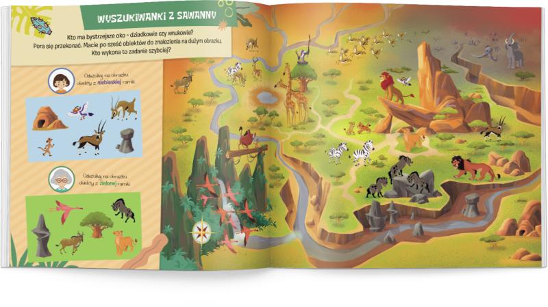 KSIĄŻECZKA DISNEY KRÓL LEW ZADANIA DLA DZIADKÓW I WNUCZKÓW