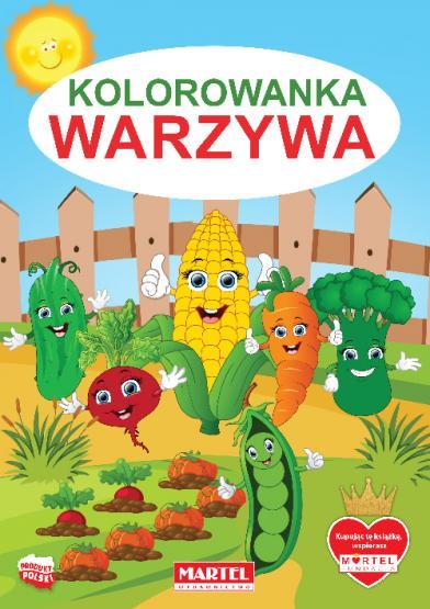 KSIĄŻECZKA KOLOROWANKA WARZYWA