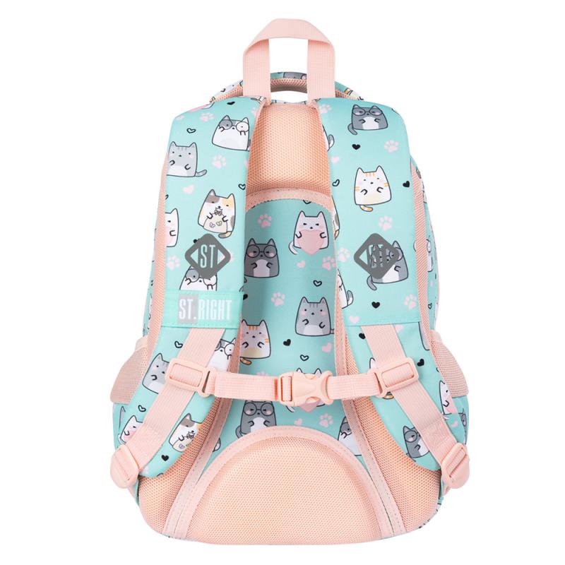 PLECAK 3-KOMOROWY CHARMING CATS STRIGHT BP-26