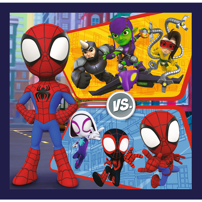 PUZZLE 3W1 TREFL PRZYGODY SPIDEYA I PRZYJACIÓŁ