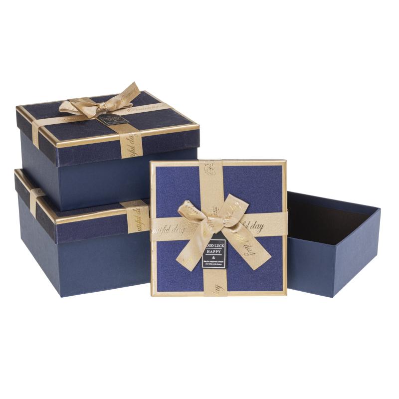 ZESTAW PUDEŁEK PUG-24242-KW BLUE SET 3 PCS