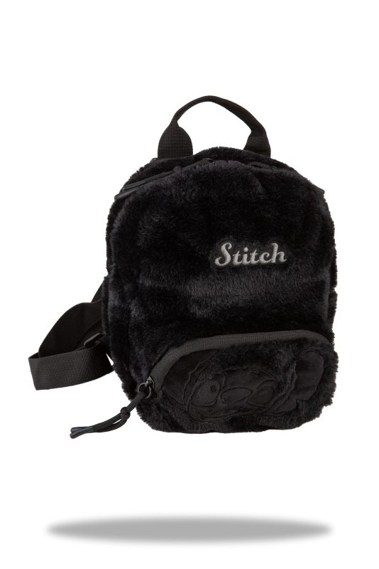PLECAK DZIECIĘCY (10) STITCH BLACK, DISNEY FLUFFY