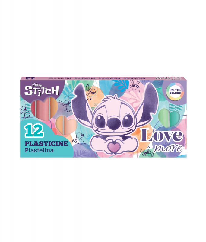 PLASTELINA 12 KOL. PASTEL - STITCH PASTEL DISNEY FASHION