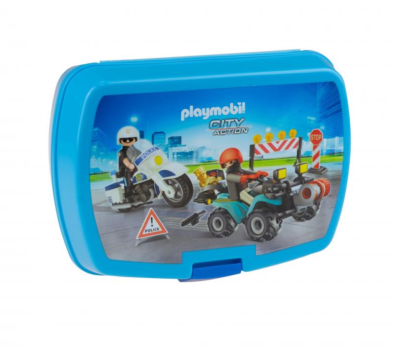 ZESTAW BIDON+ ŚNIADANIÓWKA PL-08 PLAYMOBIL POLICJA