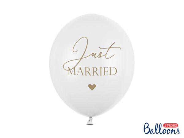 BALONY STRONG JUST MARRIED PASTEL PURE WHITE 30CM A'6