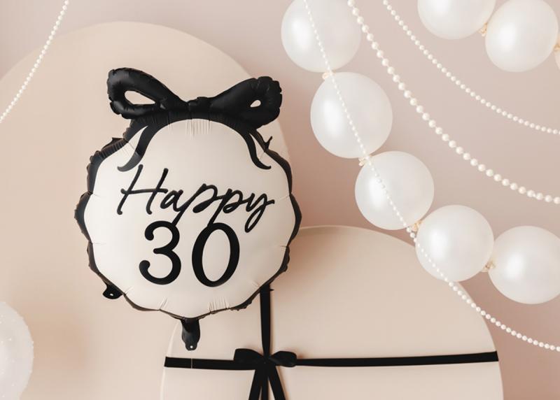 BALON FOLIOWY PASTYLKA HAPPY 30 MIX 47,5X45CM