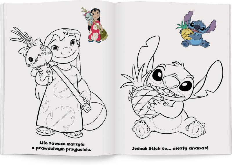 KSIĄŻECZKA DISNEY STICH. NAKLEJAM I KOLORUJĘ