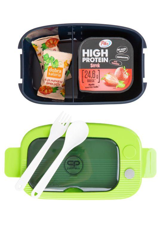 ŚNIADANIÓWKA CP MIL - 1100 ml - BLUE/GREEN