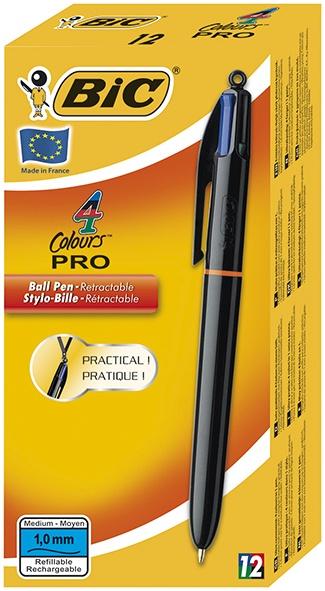 DŁUGOPIS BIC 4 KOLORY PRO BOX12