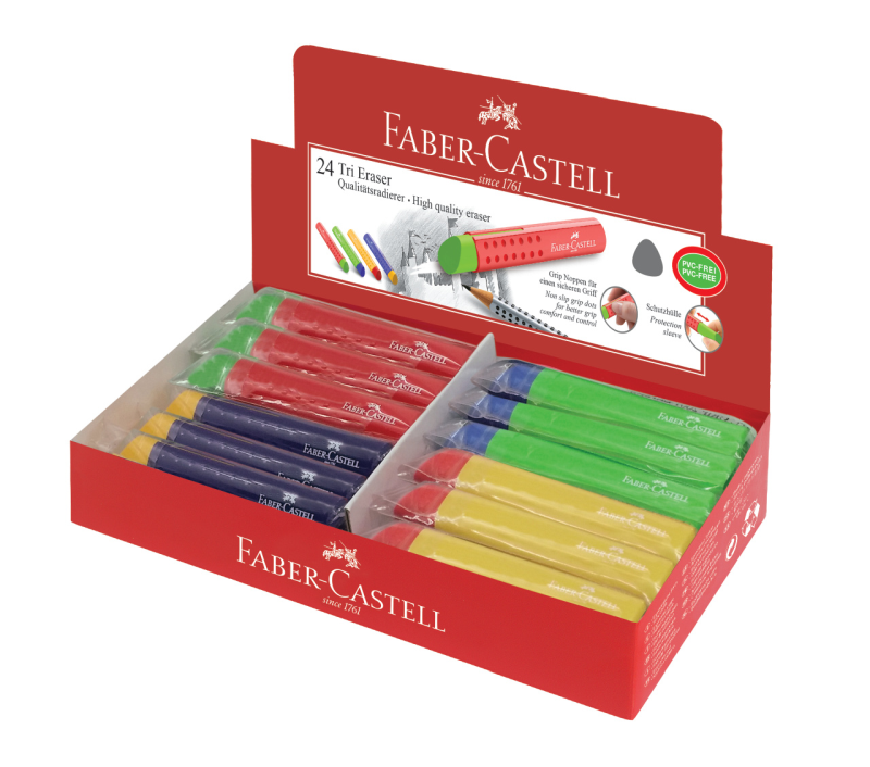GUMKA TRI PVC-FREE MIX KOLORÓW FABER-CASTELL
