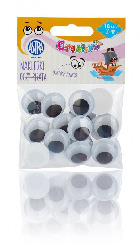 OCZY SAMOPRZYLEPNE 20MM - OCZY PIRATA