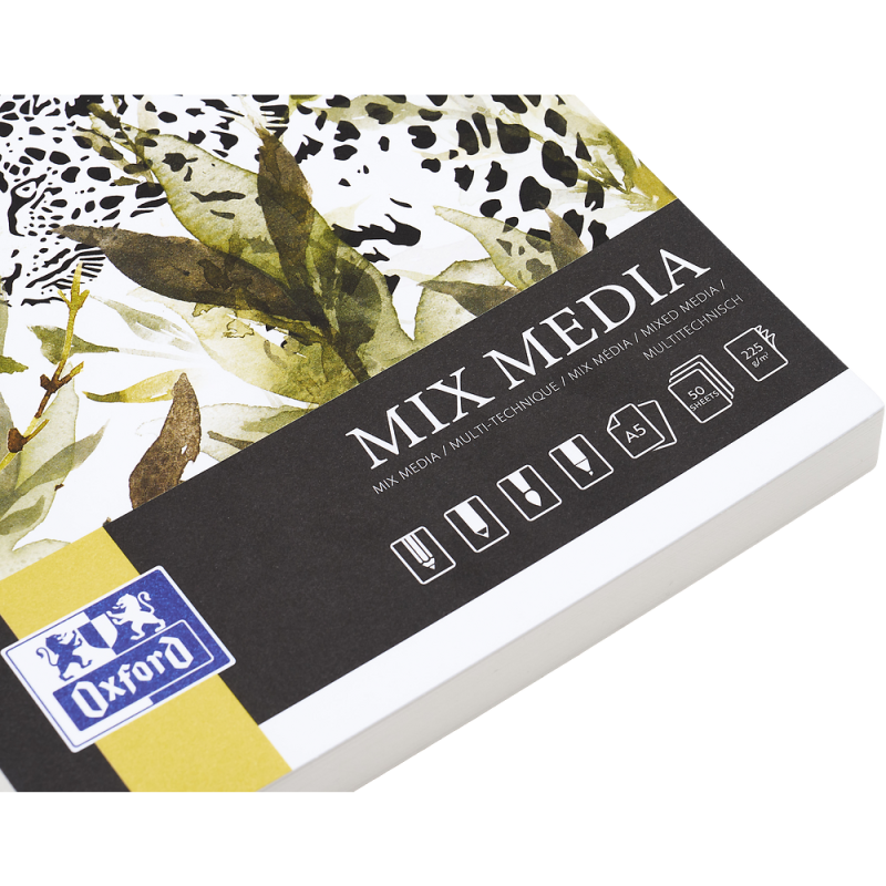 BLOK MIXMEDIA A5/50 OXFORD 225G