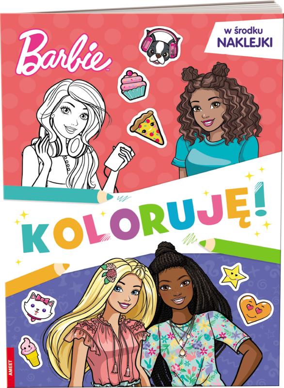 KSIĄŻECZKA MATTEL BARBIE. KOLORUJĘ!