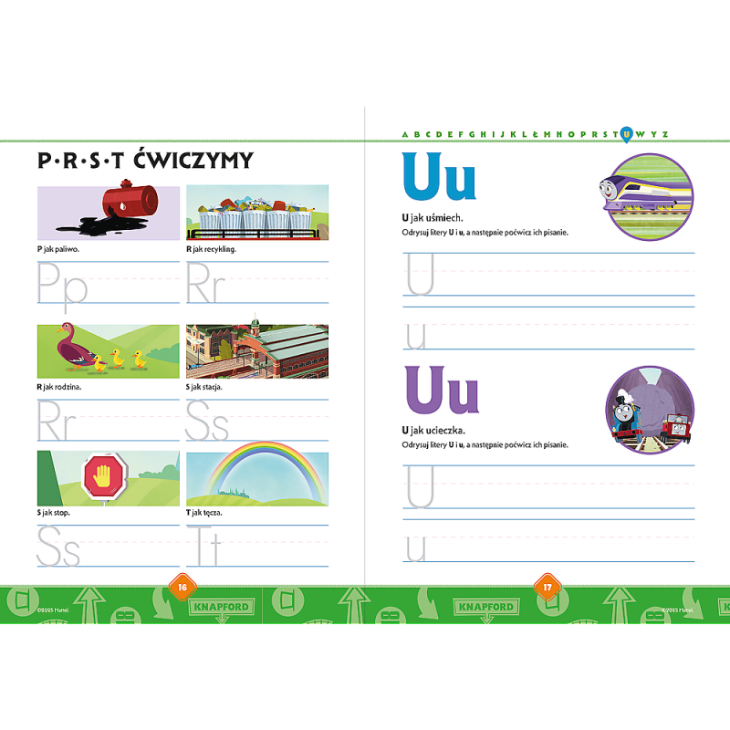 KSIĄŻECZKA TREFL TOMEK I PRZYJACIELE A - Z LITERY