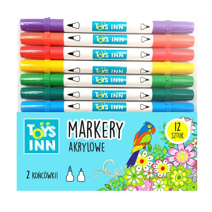 MARKERY 12 AKRYLOWE DWUSTRONNE